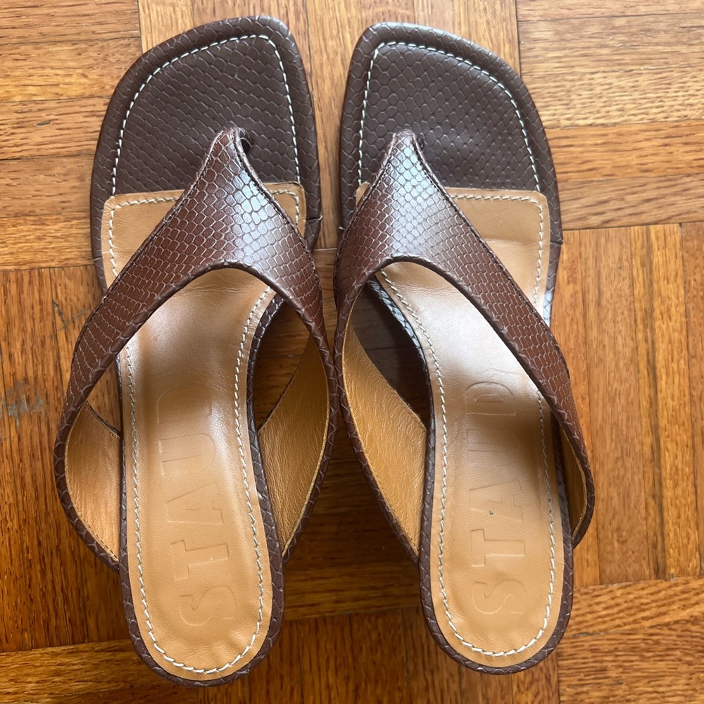 STAUD Natalia thong sandal kitten heel - Picture 4 of 5